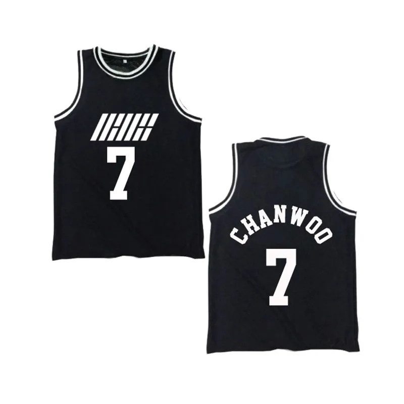 K Pop KPOP IKON BI BOBBY Album Shirts K-POP Повседневный хлопковый жилет футболка топы без рукавов