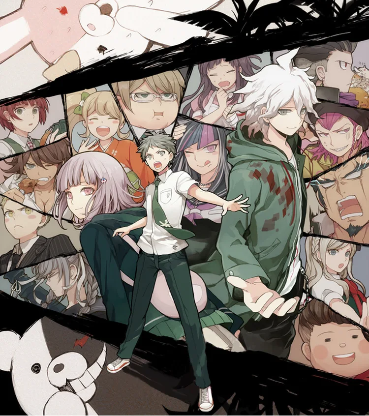 Danganronpa Косплей Монокума костюм унисекс Толстовка Футболка куртка с капюшоном повседневное пальто игра Аниме периферийная