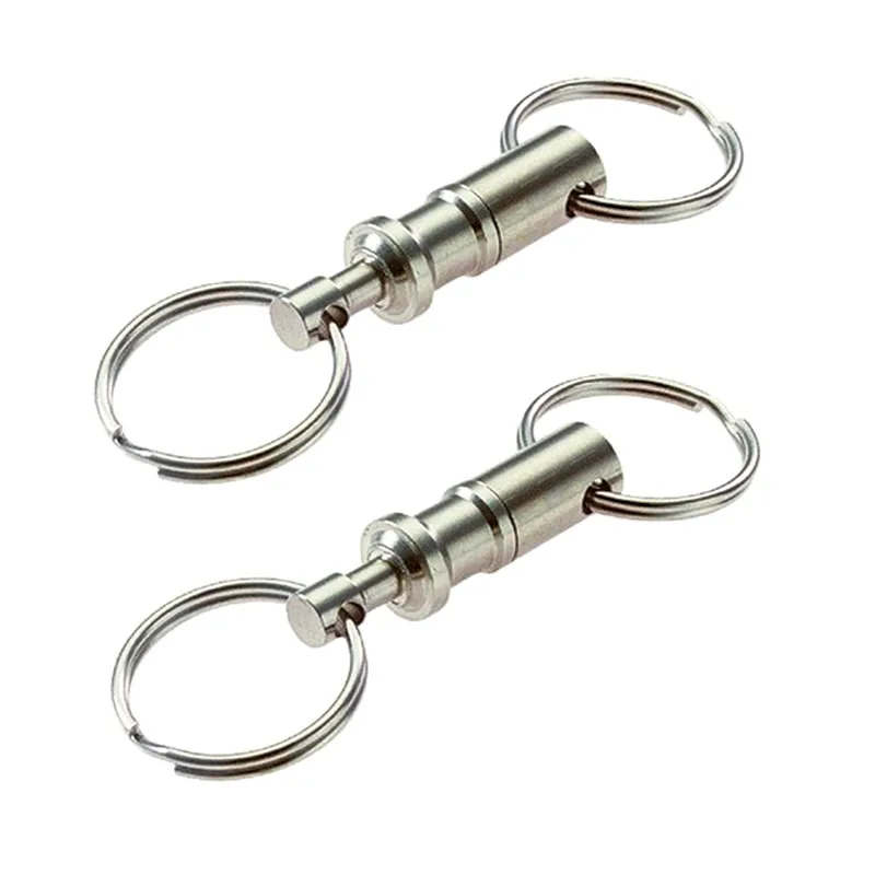 

1PC Poratable Ferroalloy Quick-release Separable Key Ring Chain Detachable Keychain Outdoor Camping Equipment EDC Multi-tool