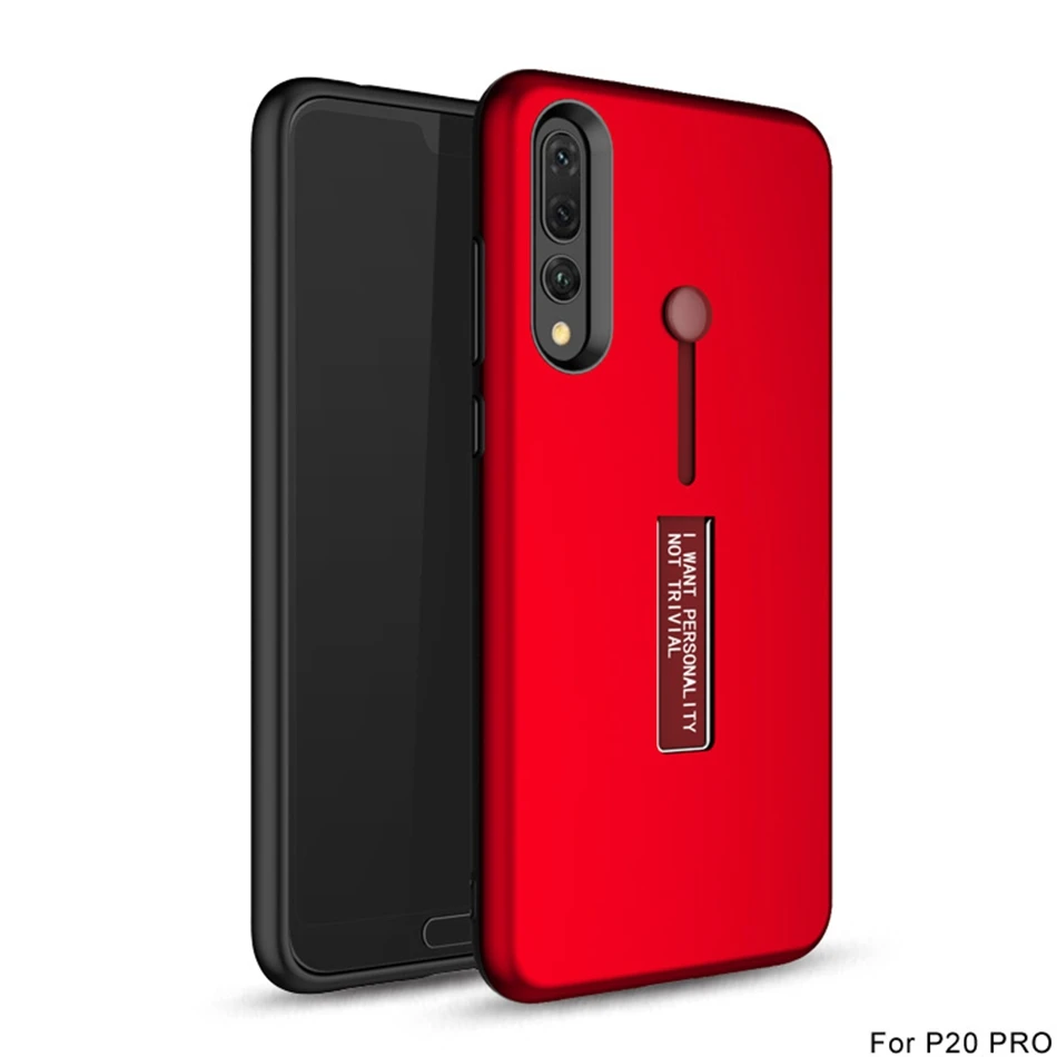1000 шт. Модный чехол с подставкой для huawei P30 Pro P20 P10 плюс P9 Lite P макет кольцо для пальца ремень жесткий защитный противоударный чехол-Броня Крышка
