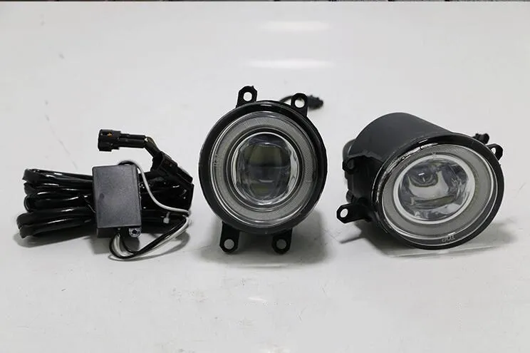 

eOsuns Led angel eye projector lens fog lamp for Toyota Coaster 2011 2013,highlander kluger 2009-2015
