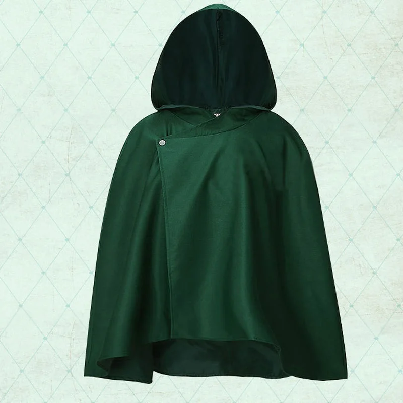 

Japanese Attack on Titan Cloak Shingeki no Kyojin Scouting Legion Cosplay Costume Anime Cosplay Green Cape Mens Clothes C077