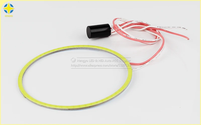 2x ангельские глазки Led COB Halo Кольцо для автомобиля DRL дневные ходовые огни 60 70 80 90 100
