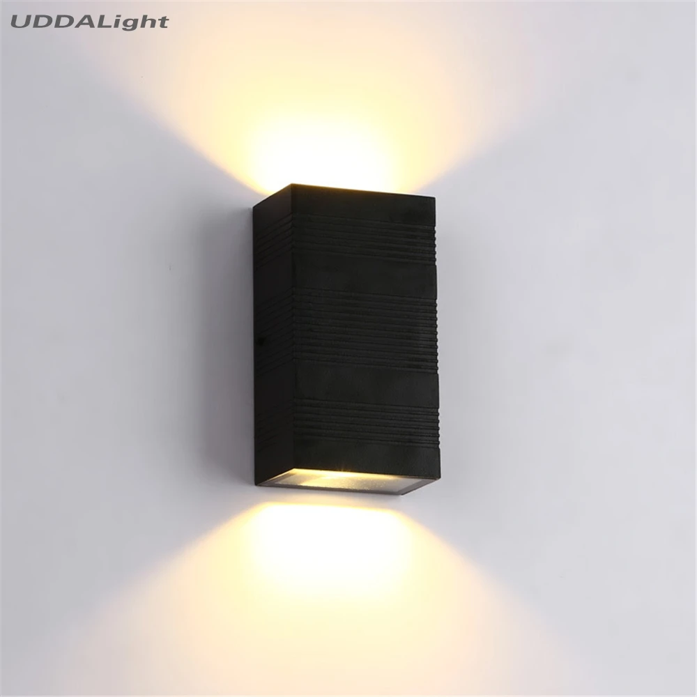 bedroom light 6-10W wall COB LED black hot suqare round waterproof indoor/outdoor terraza garden balcony decorations | Лампы и