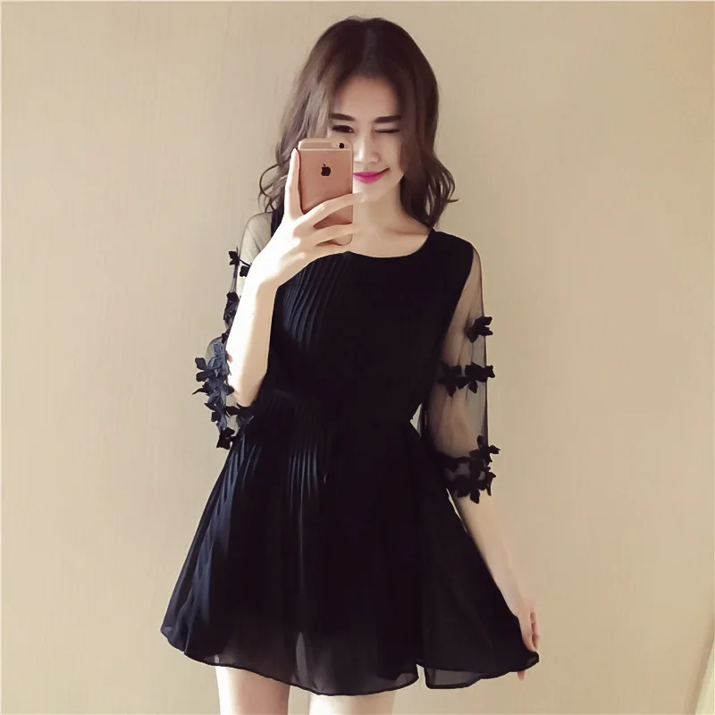 Новинка Платье для беременных модное кружевное шифоновое платье свободного кроя