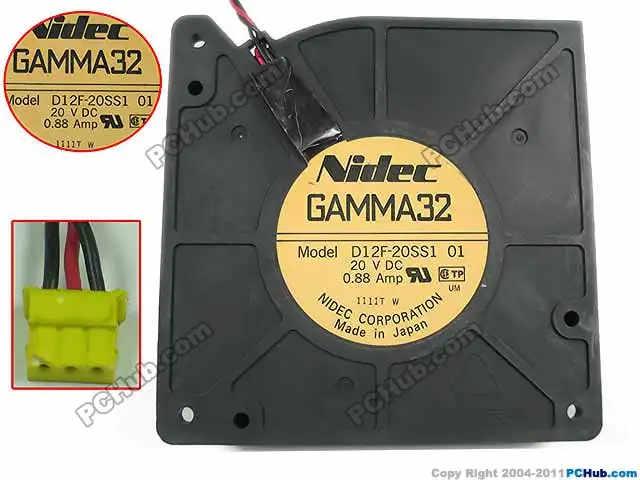 Вентилятор охлаждения сервера Nidec D12F 20SS1 01 DC 20V 0.88A 120x120x32 мм|blower fan|server fandc blower fan |