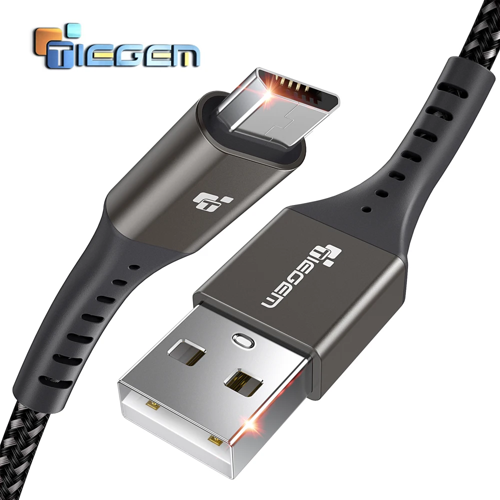 Кабель Micro USB TIEGEM 2 5 А кабель для быстрой зарядки и передачи данных|Кабели