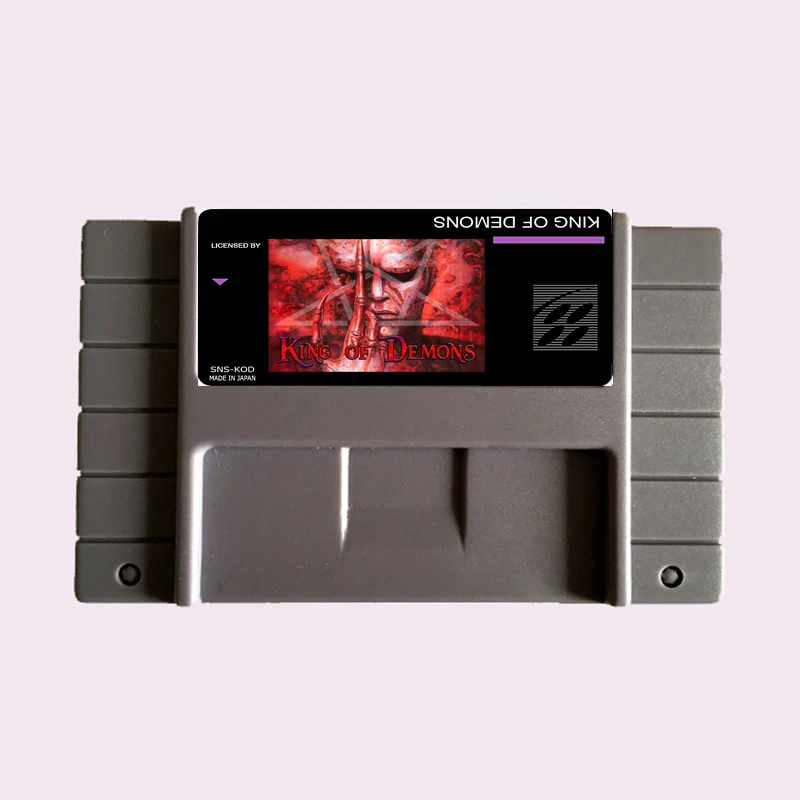 Высококачественная 16-битная игровая карта King of Demon NTSC Big Gray для американской