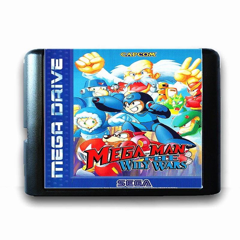 Игра Mega Man The Wily Wars для 16 битной игровой карты Sega MD Drive консоль видео игр Genesis PAL USA