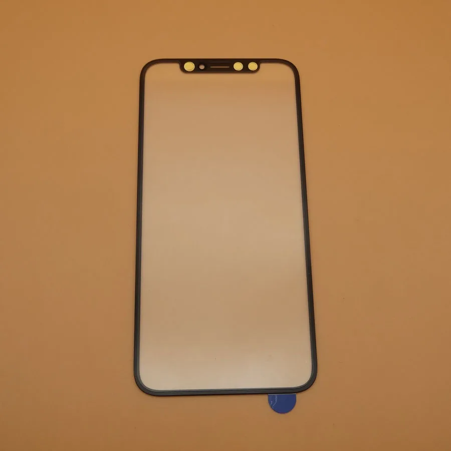 Переднее Сенсорное стекло для ЖК-экрана с клейким слоем OCA iPhone X внешнее + пленка oca