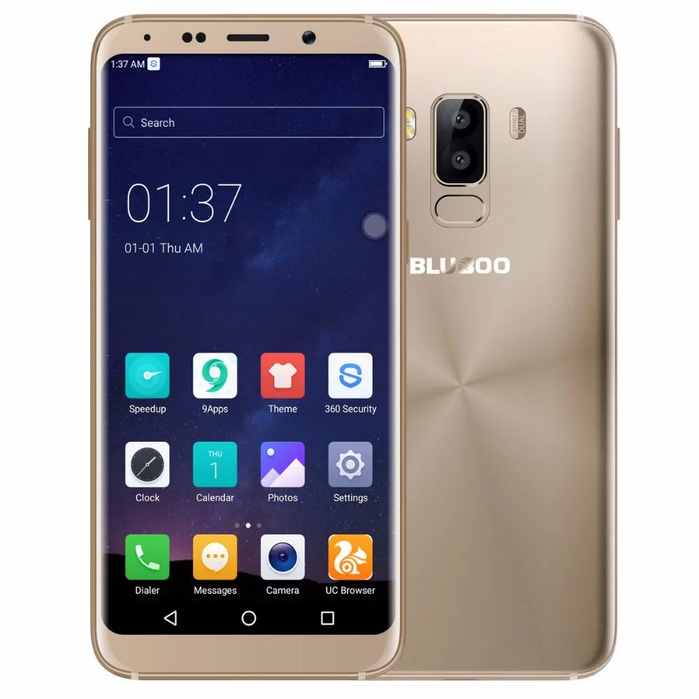 Bluboo S8 5.7 дюймов HD + MT6750T Octa core 3 ГБ 32 3450 мАч отпечатков пальцев ID мобильного телефона