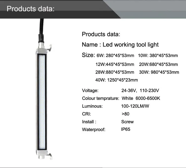 Waterprool Светодиодная рабочая фара инструмент светильник для сварочного аппарата