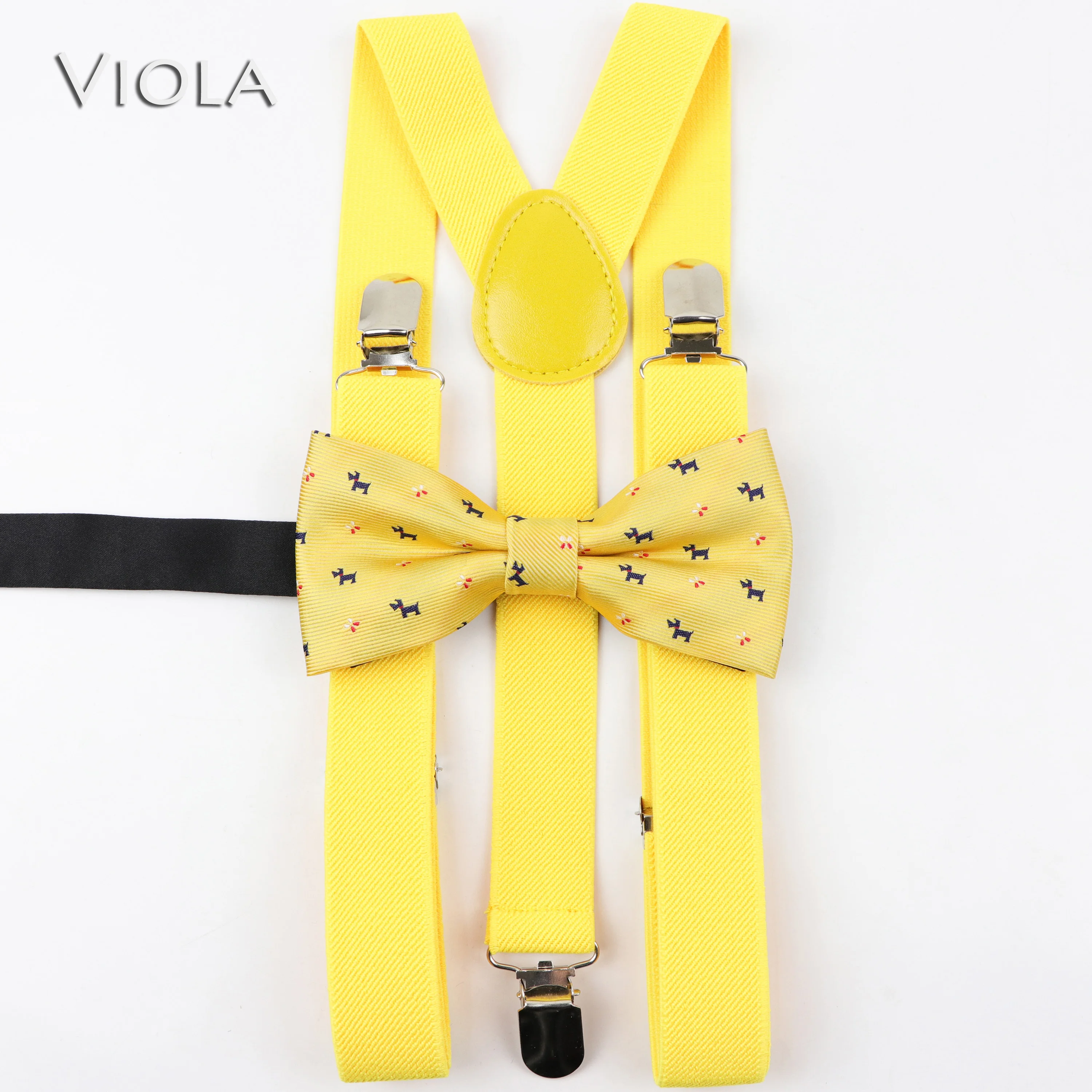 Стильные милые детские подтяжки для родителей и комплект с бабочкой полиэстер