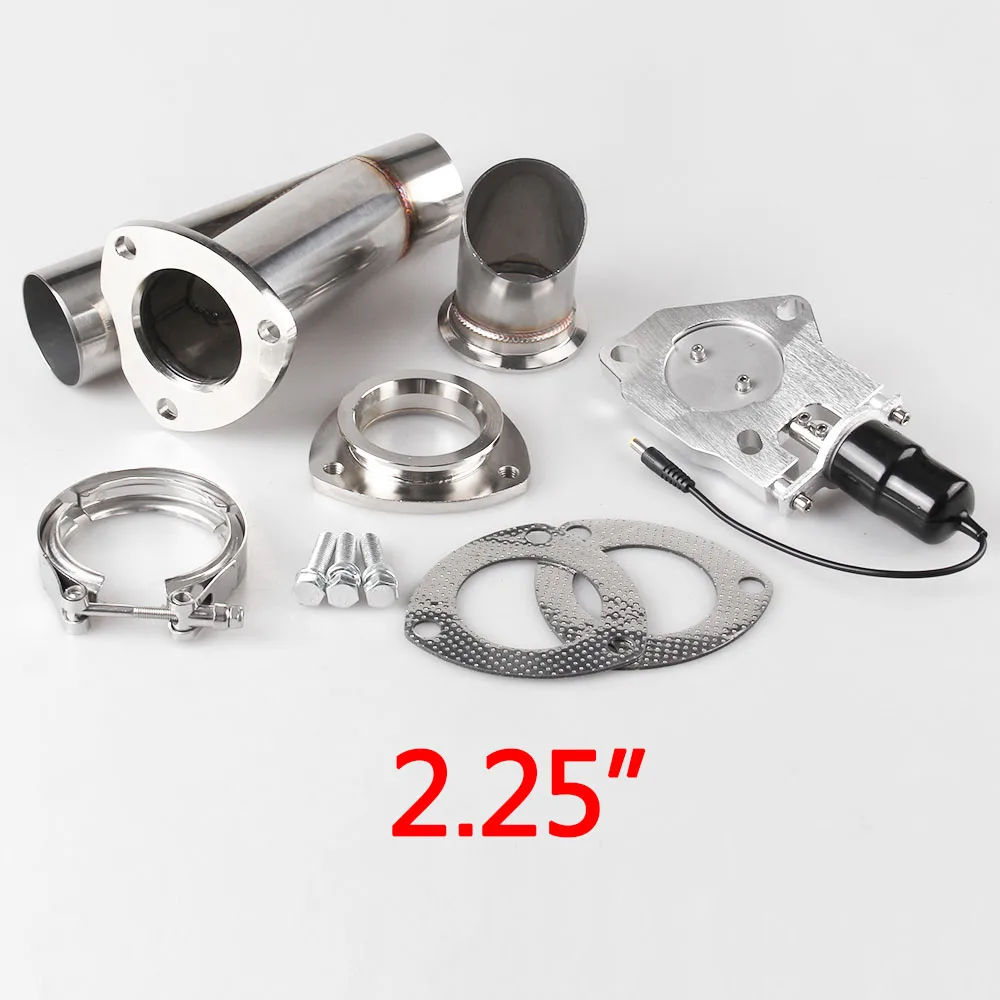2.25 inch " /2,25"/2," /3" Электрический нержавеющий выхлоп вырезанный клапан/переключатель с дистанционным управлением и ручным управлением - Цвет: 2.25 inch