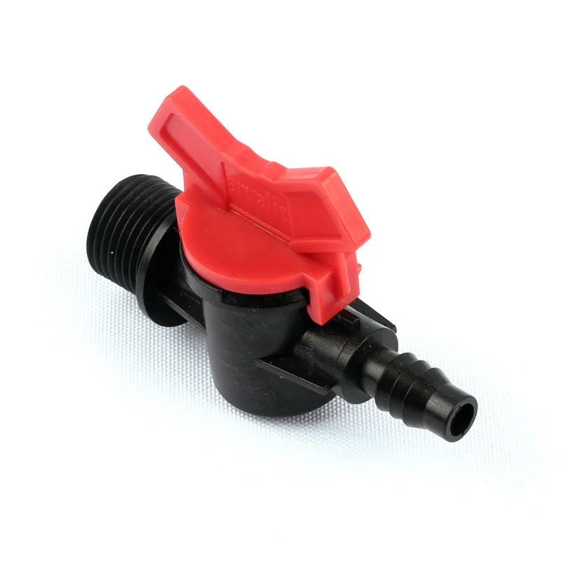 40pcs 1/2" Thread to 8/11mm Garden Hose Threaded Connector Mini Valve Barbed Joint Garden Irrigation System Water Connectors