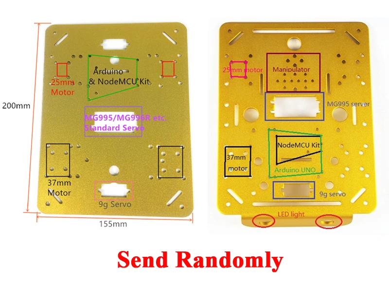 RC WiFi робот амортизатор бак шасси автомобиля контролируется Android/IOS телефон на