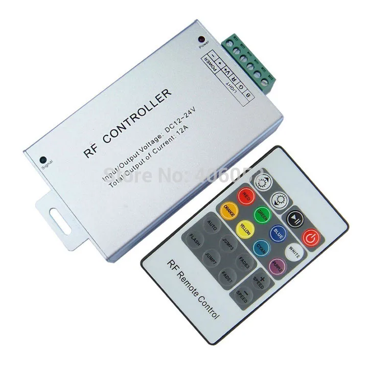 

Светодиодная лента с пультом дистанционного управления Rgb Rf 12 В Smd5050 12-24 В вход 12 а 144 Вт 10 компл./Лот 20 кнопок