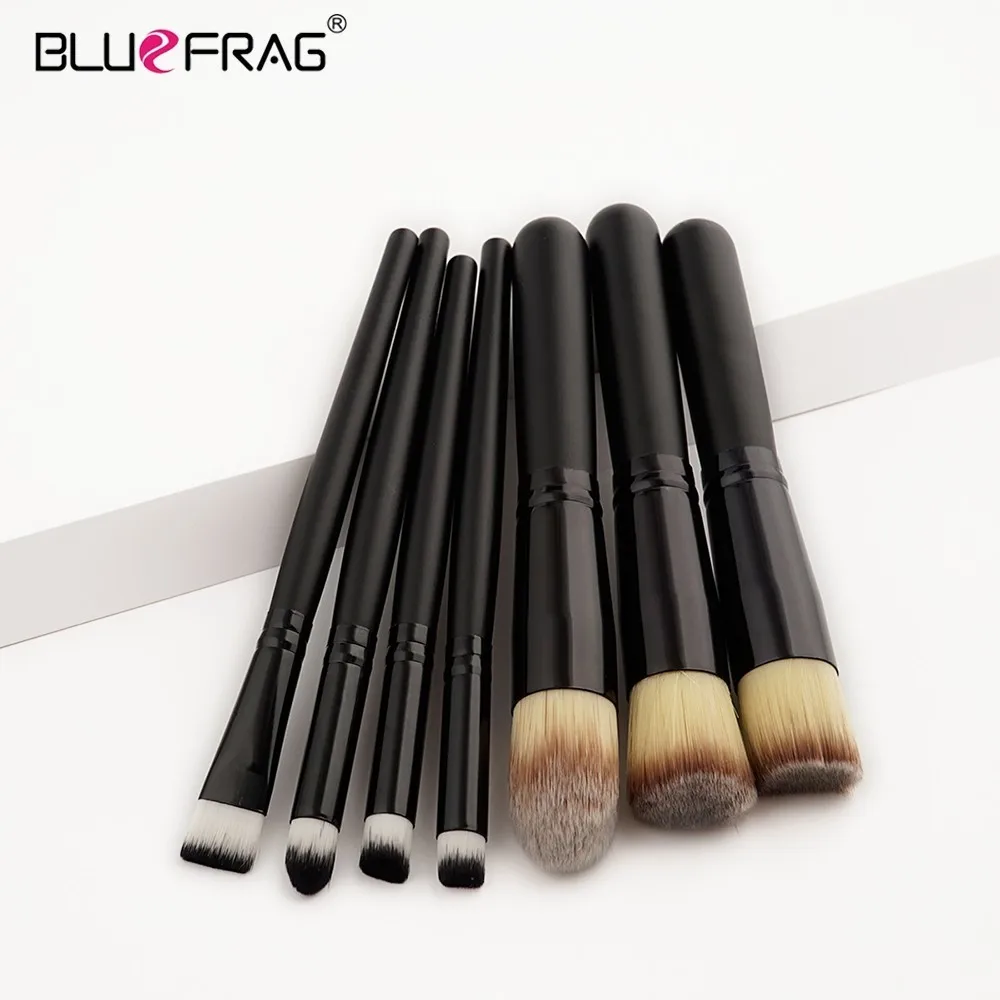 7 шт. набор профессиональных кистей для макияжа растушевки теней|makeup brush set|professional