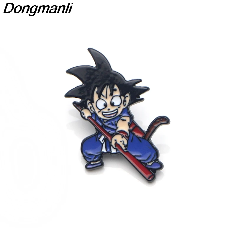 P3221 Dongmanli Dragon Ball металлическая эмалированная булавка для рюкзака/сумки/джинсовой одежды значок на лацкане булавка брошь бижутерия 1 шт