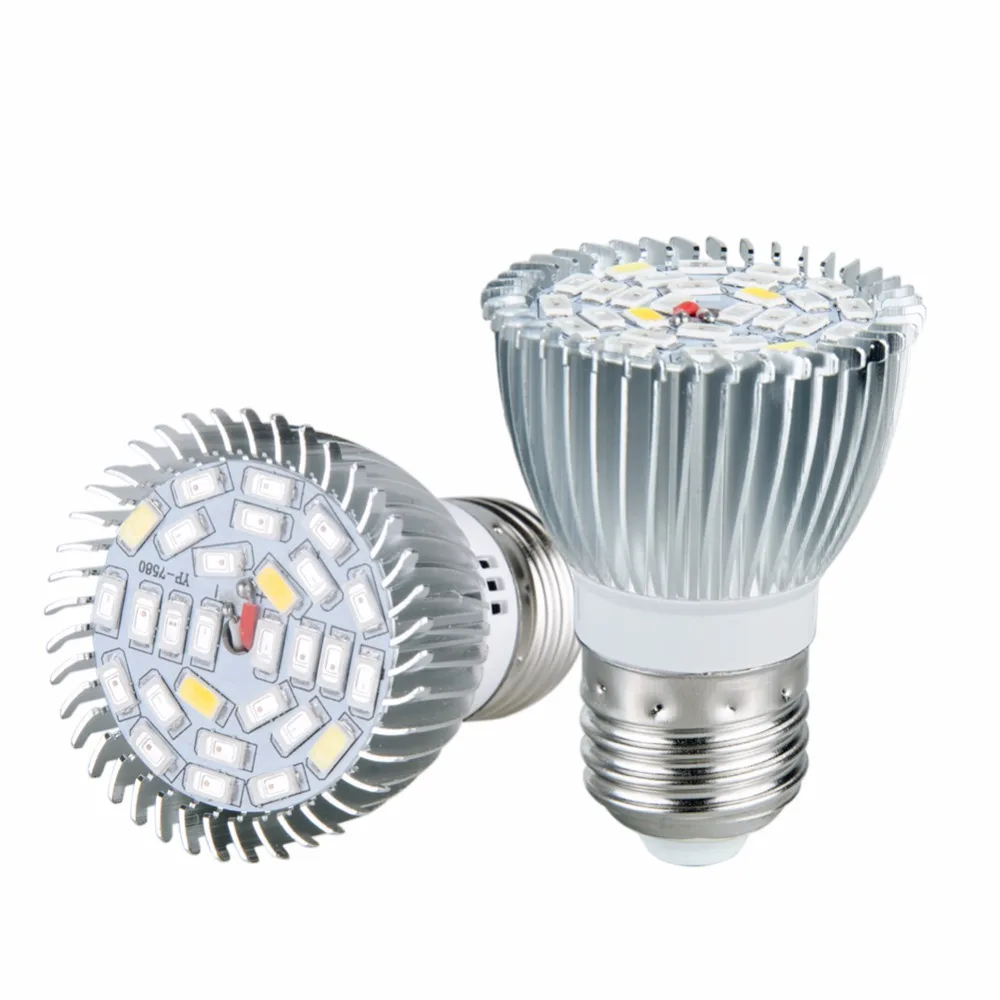 Foxanon полный спектр E27 SMD5730 Светодиодные лампы для выращивания 220 В 110 комнатные