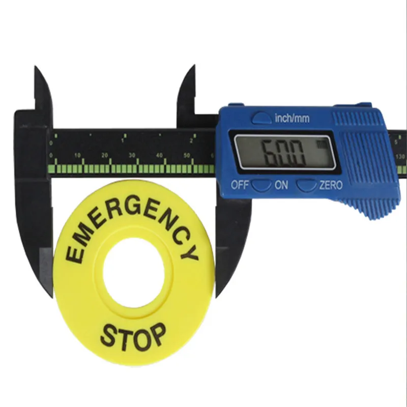 10 шт./лот кнопка переключатель наклейка для панели рамка аварийный стоп