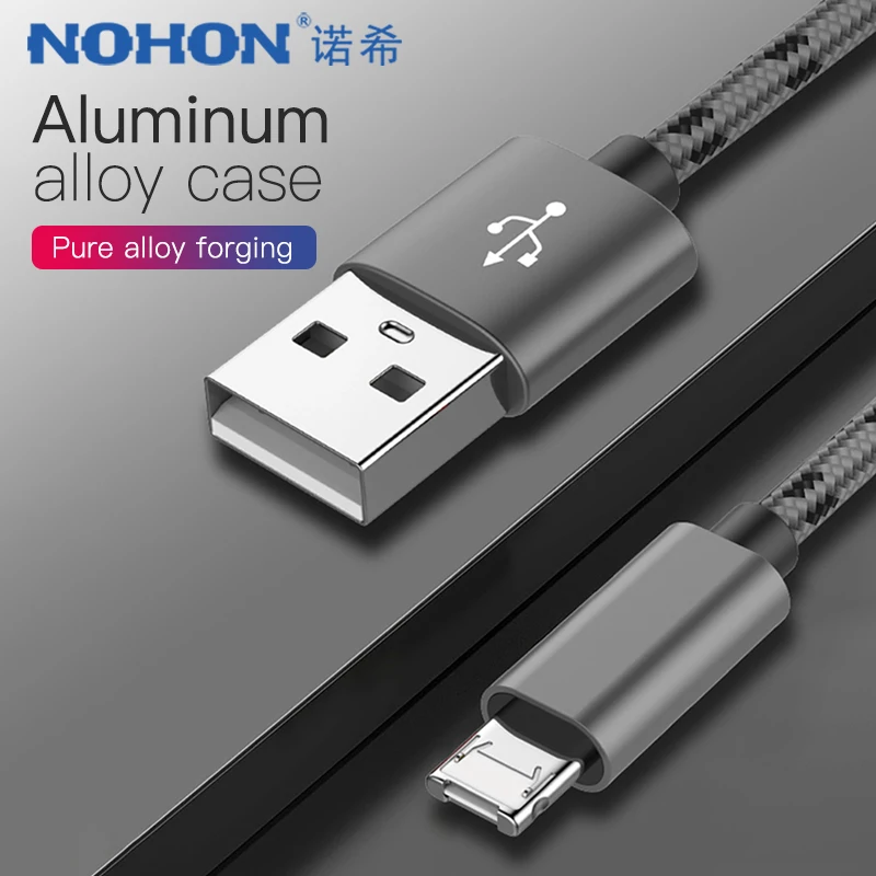 NOHON двойной зарядный кабель для передачи данных Apple iphone х Micro USB мобильного