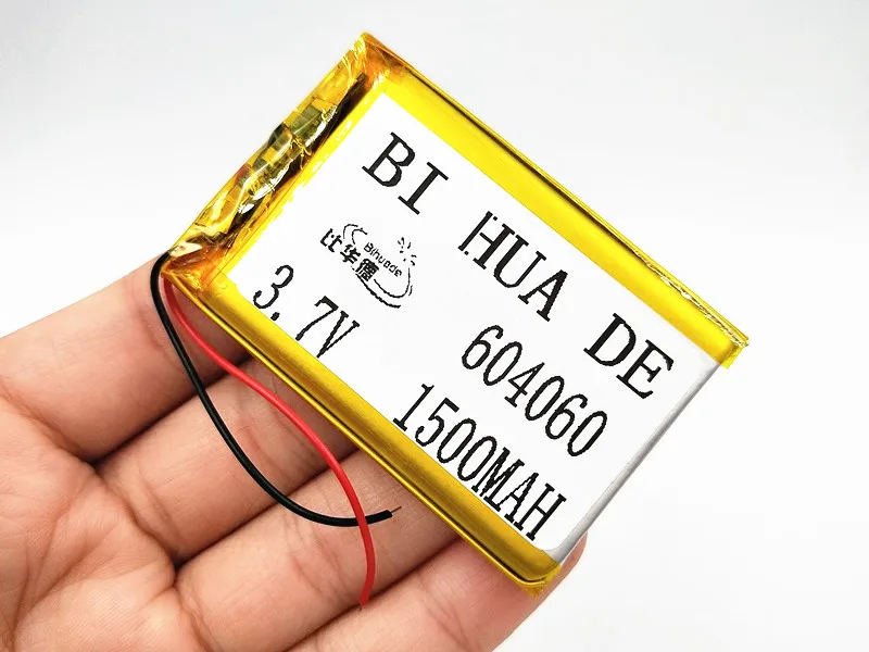 Литий полимерная батарея 604060 3 7 В 1/2/4 шт. 1500 мА · ч DIY экстренная зарядка литий