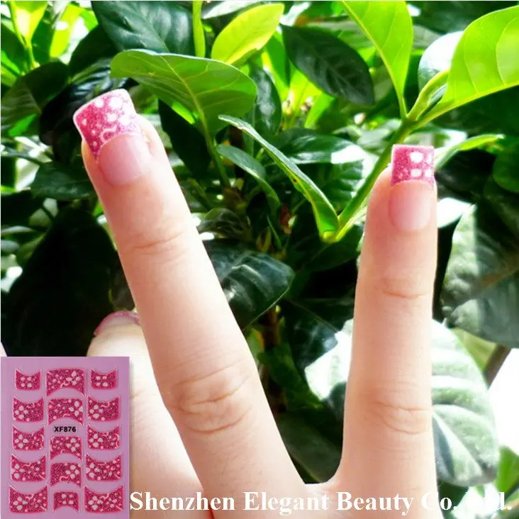 Оптовая продажа Новое поступление XF875-XF878 серийный стикеры 3D на ногти Nail Art
