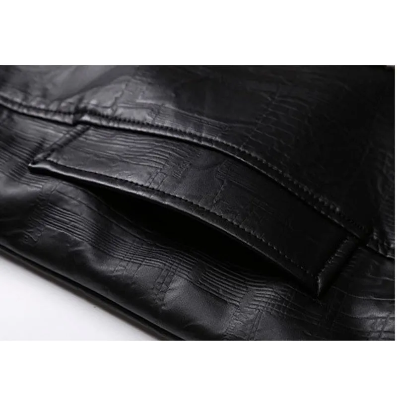 TANGNEST/2017 Мужская куртка из искусственной кожи теплая Новая мотоциклетная с