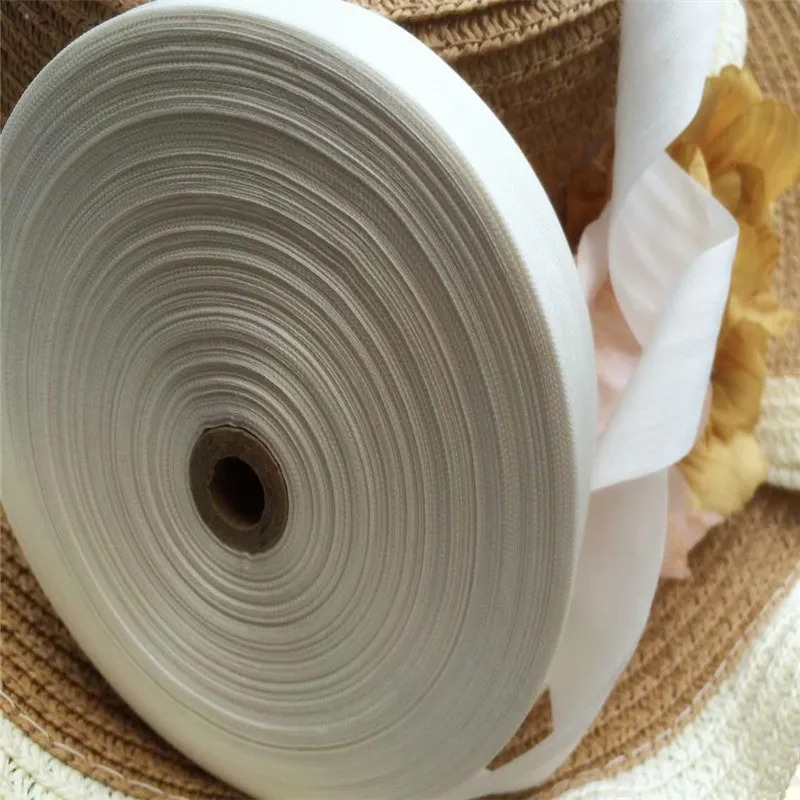 25mmX90m undyed 100% pure silk embroidery ribbon thin taffeta high quality Anya Ribbon Handcraft | Дом и сад