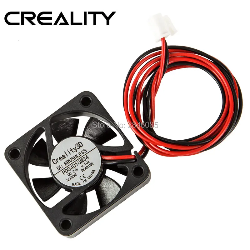 Creality 3D принтеры s Запчасти 24V охлаждающий вентилятор 40 мм x 10 4010 масляный подшипник