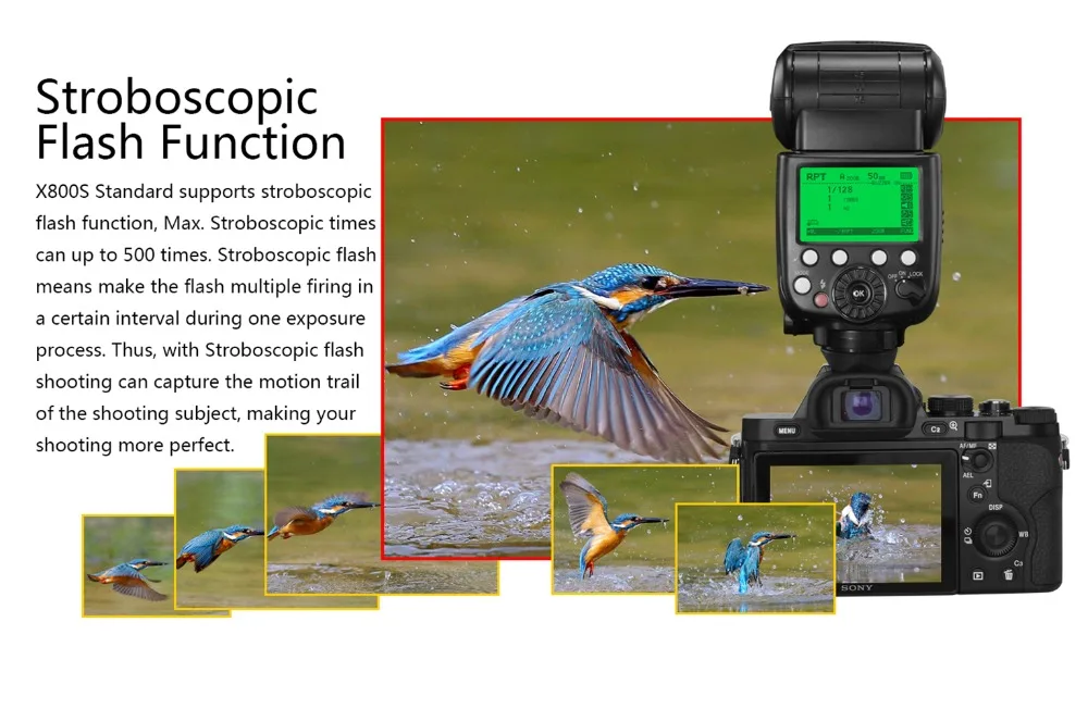 Pixel X800S стандартная Беспроводная вспышка Speedlite HSS TTL Высокоскоростная