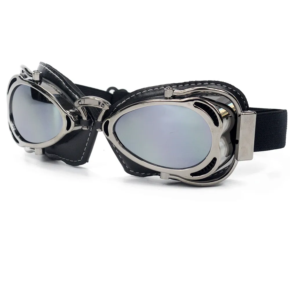 

Винтажные очки для мотоциклетного шлема, очки для скутера, дымовые очки для пилота, крейсера, стимпанка