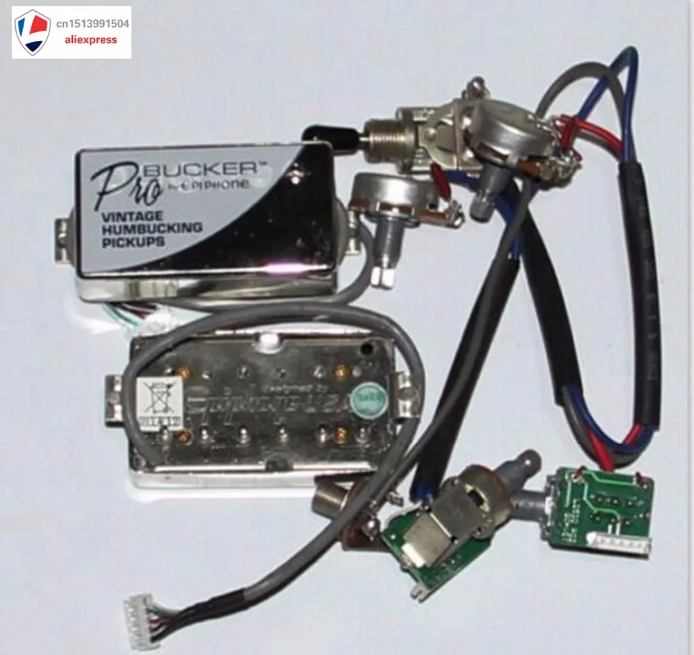 Новый дизайн хром ProBucker Alnico шеи и мост пикапы с Pro жгут проводов|bridge pickup|pro pickuppickup