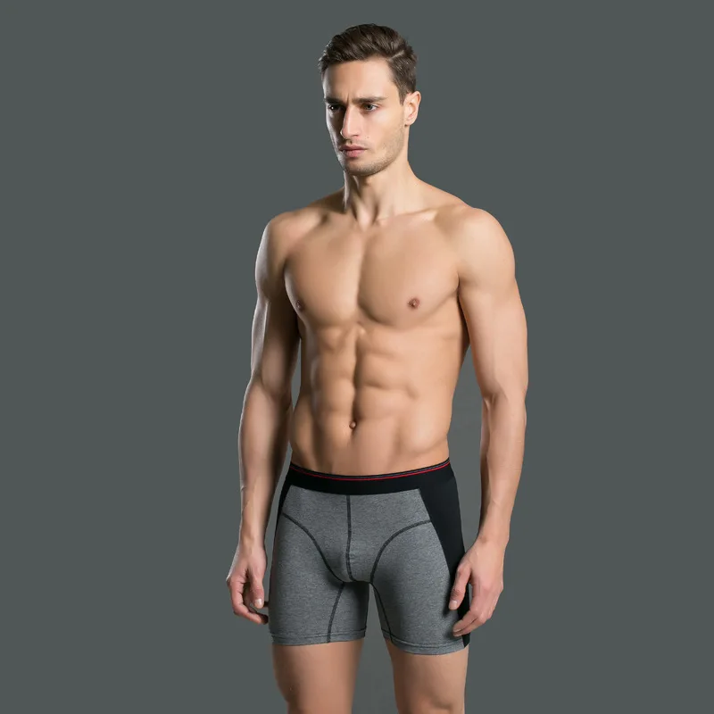 Длинные хлопковые боксеры мужское нижнее белье мужские трусы cuecas calzoncillos