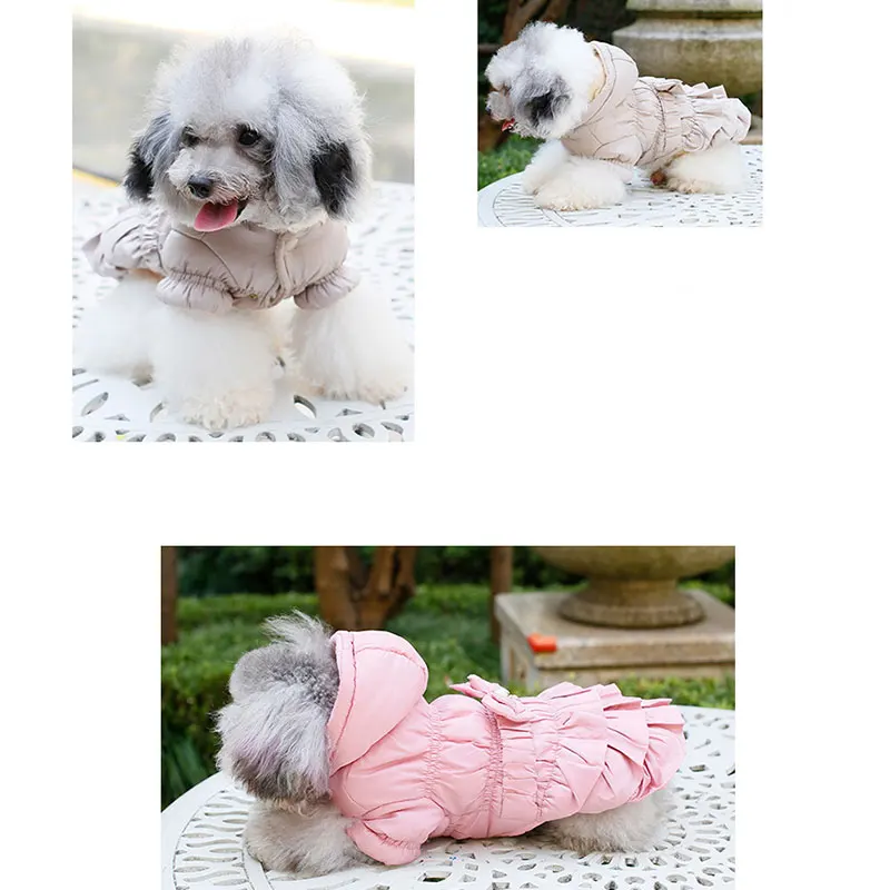 Теплый Pet Костюмы для Одежда собак маленьких куртка щенок хлопок мягкий