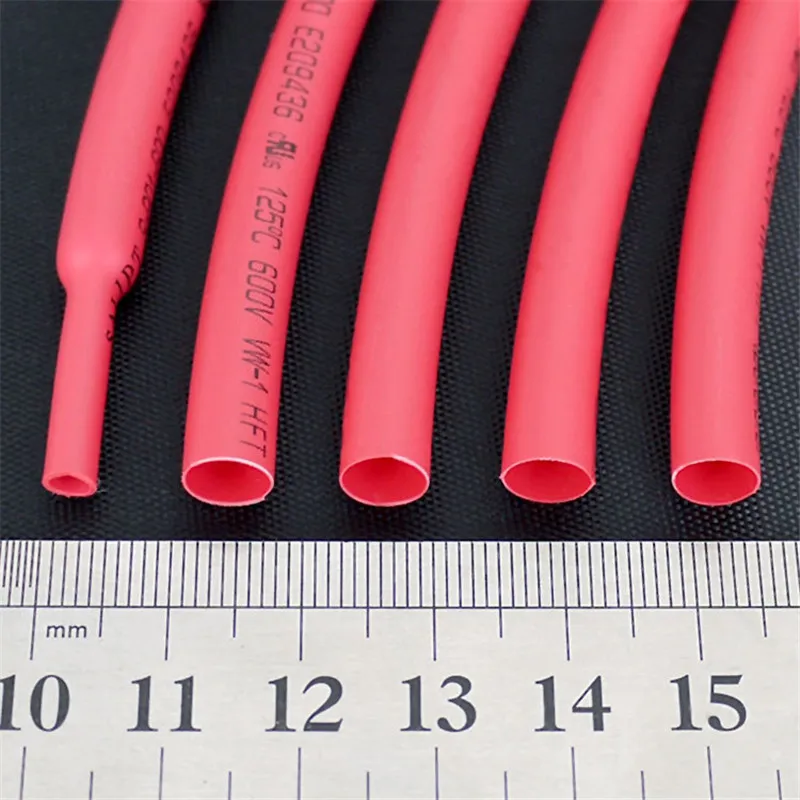 

Red-6MM Assortment Ratio 2:1 Polyolefin Heat Shrink Tube Tubing Sleeving,Flame retardant,Soft for Wrap Wire Cable RoHs