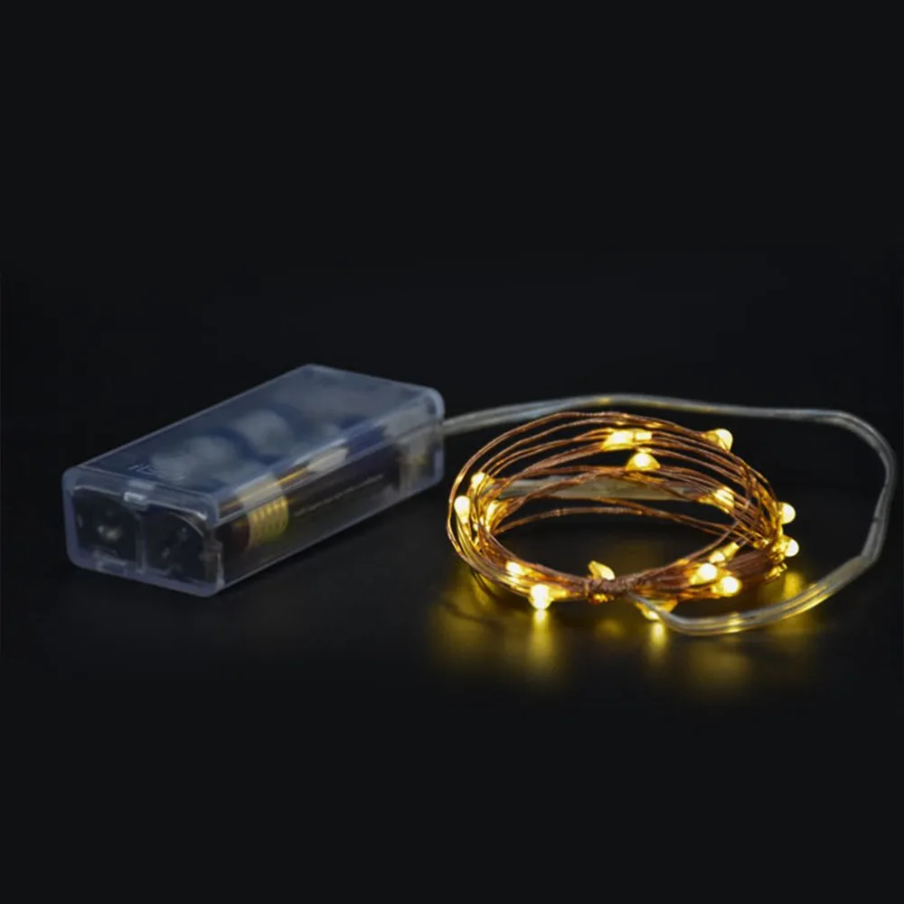 1M 2M 3M Copper Wire LED String lights night light Holiday lighting For Garland Fairy Christmas Tree Wedding Party Decoration | Лампы и