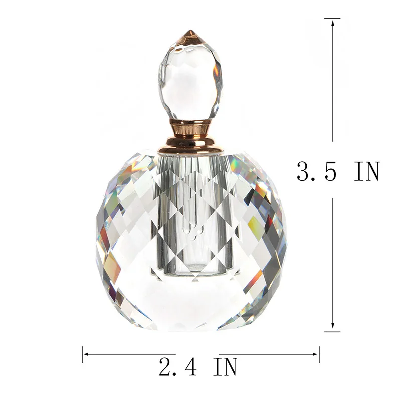 7 мл Clear Prism круглый Роскошные многоразового флаконы для женских духов Parfum пустой