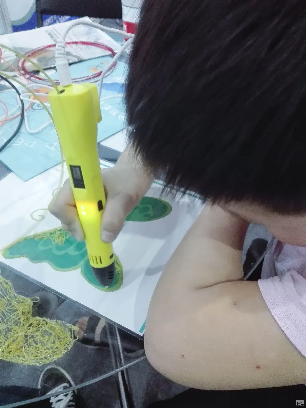 QCREATE 3D печать Ручка ABS PLA двойной режим 3D Ручка ЖК-дисплей температура нагрева и 8 скоростей Регулируемая добавить 100 м PLA нити