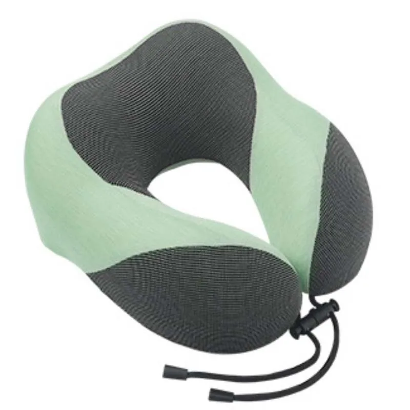 4 Memory Foam U-Shape Neck Pillows Soft Slow Rebound Space Travel Pillow Solid Neck Cervical Healthcare Bedding - Цвет: 4