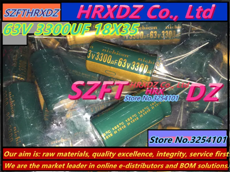 SZFTHRXDZ 20 шт 63V 3300 мкФ 18X35 18X40 электролитический конденсатор 18*35 18*40 | Обустройство