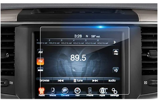 Uconnect 8 4 дюйма аудио сенсорный экран Защитная пленка для 2013-2018 Dodge Ram 1500 2500 3500 |