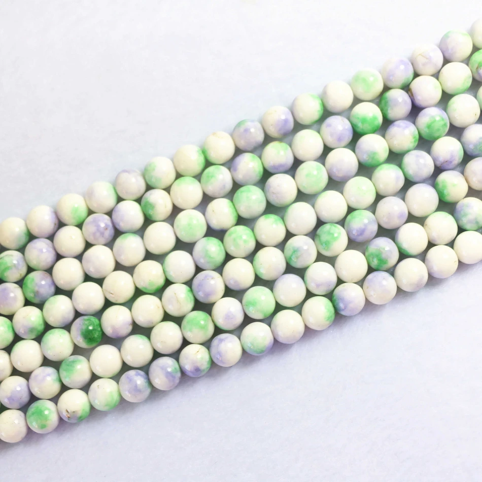 Разноцветные Бусины из натурального камня халцедон 6 мм 8 мм 10 мм 12 мм модные круглые свободные бусины diy Подвески Ювелирные изделия B142