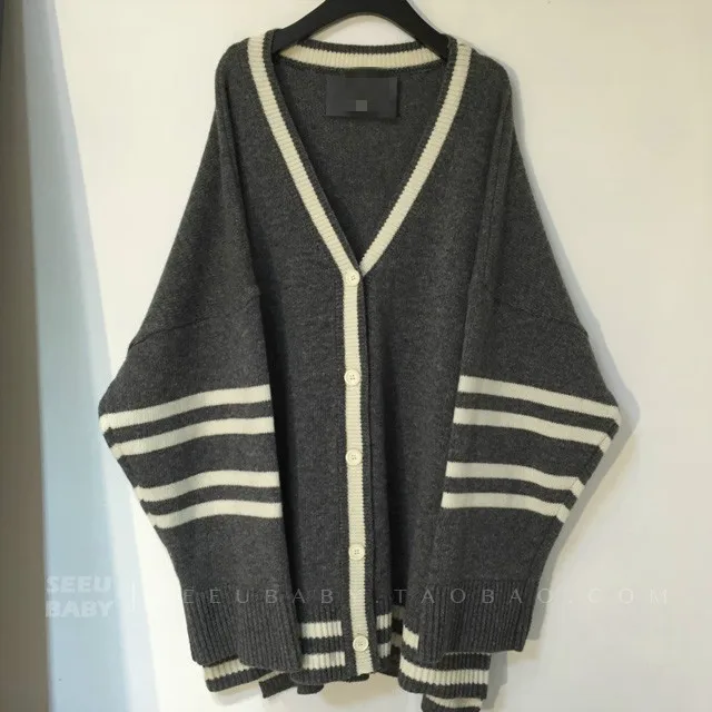 2018 осень длинный кардиган свитер женский свободный платье Женский вязаный