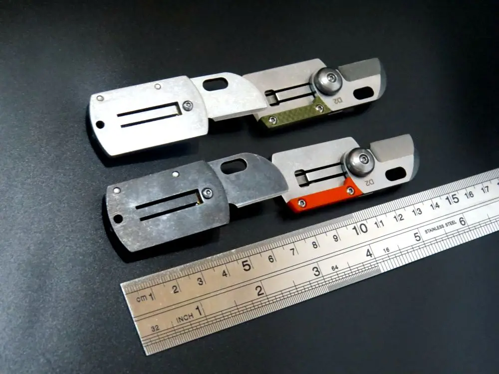 ZZSQ обновлен C188 Dog Tag мини складные ножи D2 лезвие Сталь ручка Отдых Открытый