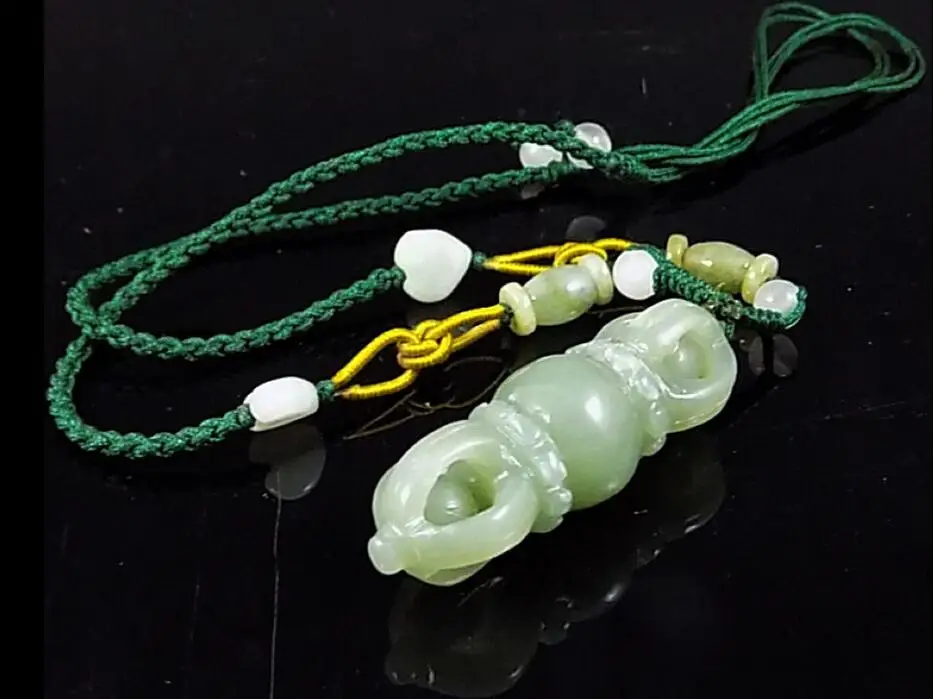 Красивое натуральное 3D подвеска Будды Hetian ожерелье ручной работы|buddha pendant|natural