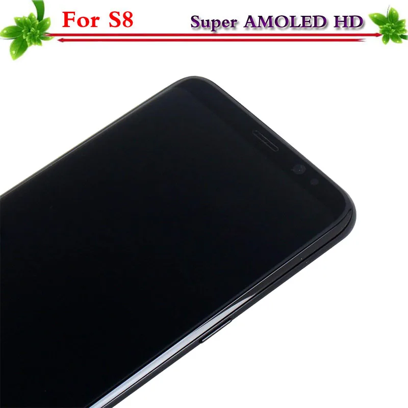 Super Amoled для Samsung Galaxy S8 g950 G950F плюс G955 G955F ЖК дисплей Дисплей с рамкой Сенсорный экран планшета замена|Экраны