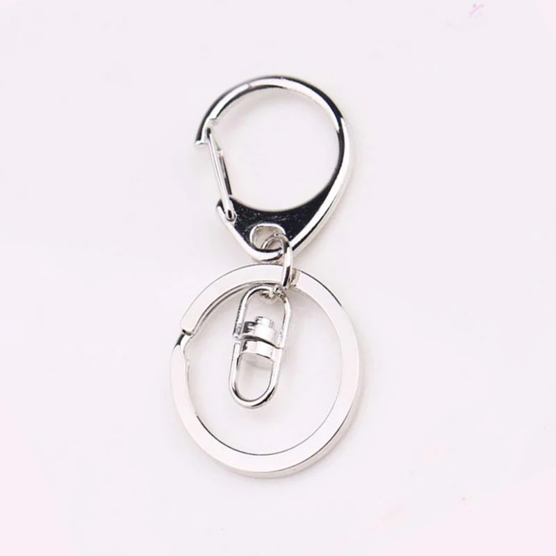 8 Word Buckle 5 шт. 33 мм кольцо для ключей популярная классическая омаровая застежка крючок для ключей цепочка для изготовления ювелирных изделий для ключей DIY - Цвет: 8 Word Buckle