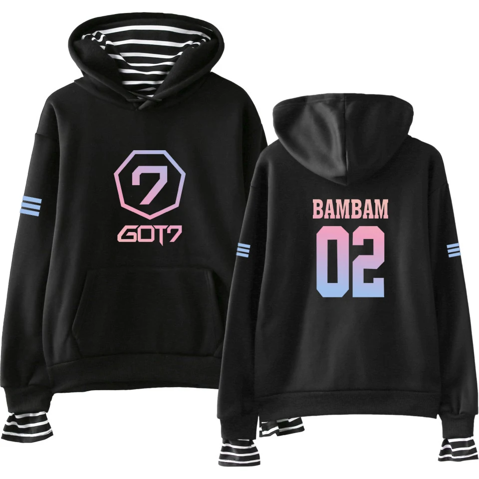 Толстовка LUCKYFRIDAYF GOT7 в стиле Харадзюку свитшот женская и мужская хлопковая